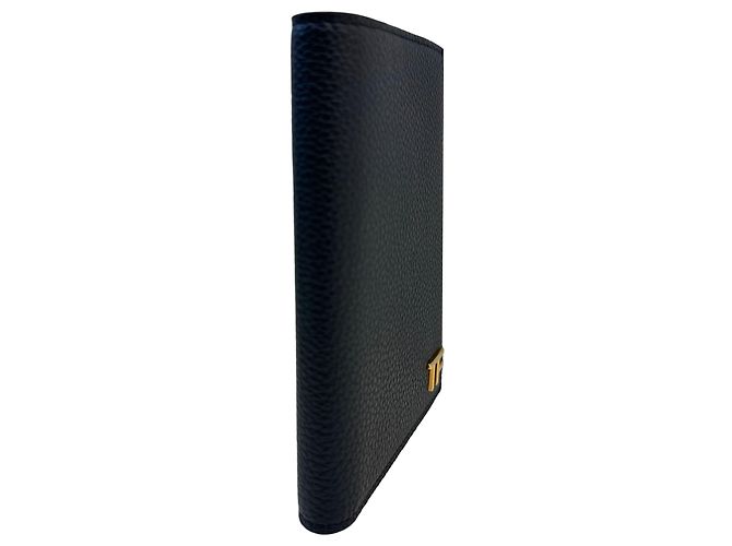Tom Ford Porta passaporto in pelle grana con logo Nero - vista 9