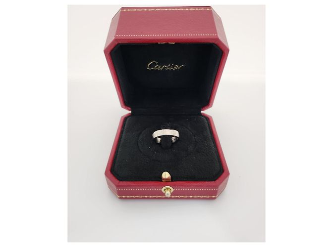 Cartier Anel de Ouro Branco Feliz Aniversário Tamanho - vista 11