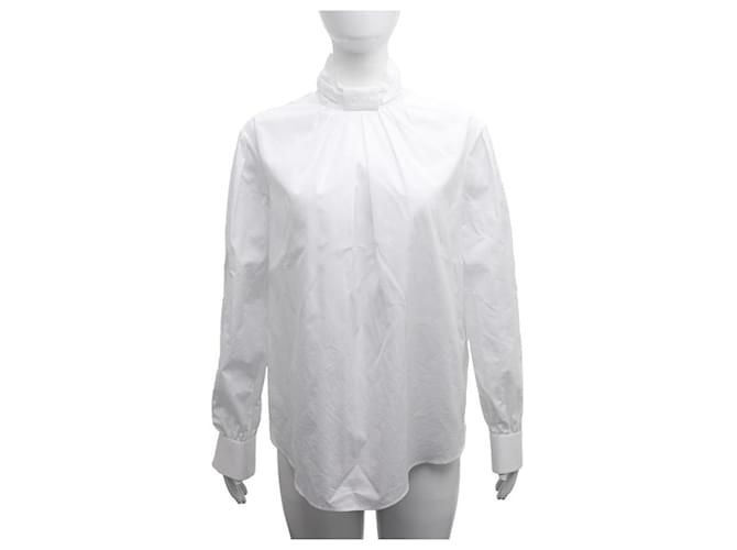 Céline Camicia in cotone bianco - vista 12