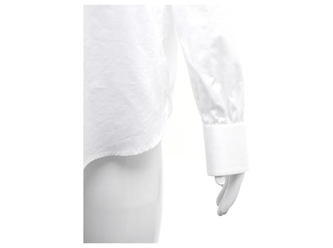 Céline Camicia in cotone bianco - vista 15