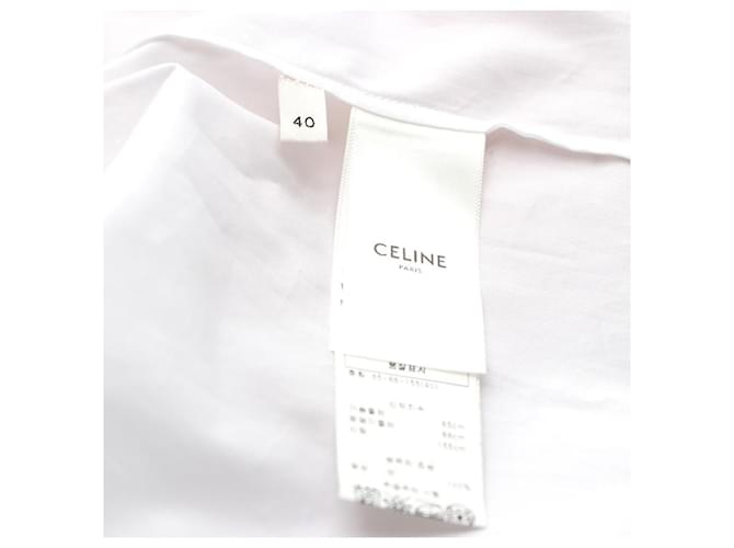 Céline Camicia in cotone bianco - vista 20
