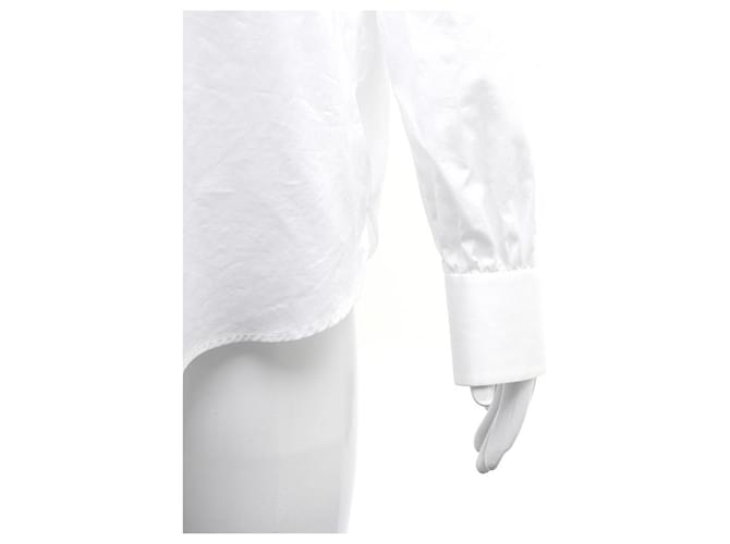 Céline Camicia in cotone bianco - vista 4