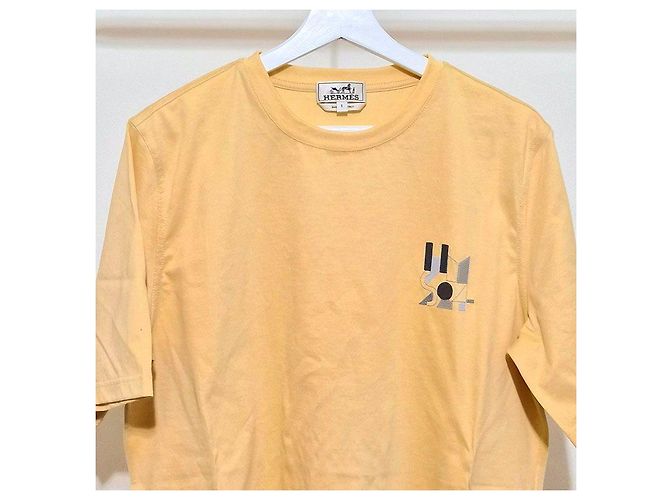 Hermès Mini Leather Patch T-Shirt Orange - view 4