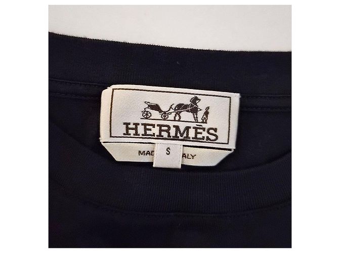 Hermès Mini Leather Patch Short Sleeve Black - view 6