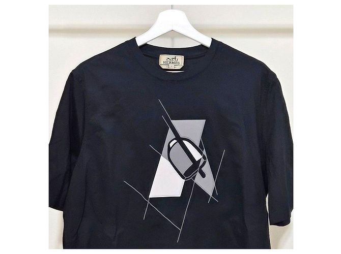 Hermès Aetrier En Fragment T-Shirt Schwarz - Ansicht 4