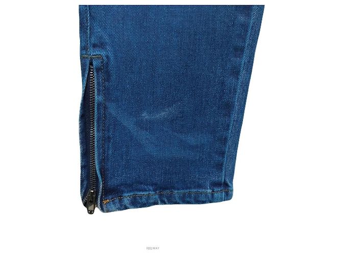Chanel Women's Gradient Denim Pants Blue - view 3