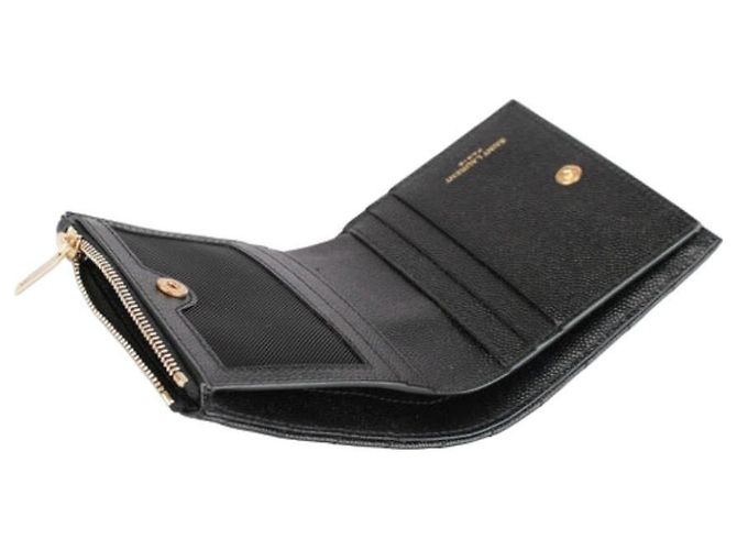 Saint Laurent Monogram Quilted Wallet Black - view 6