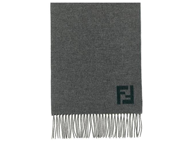 Fendi Cachecol de Lã e Cashmere Marrom - vista 5