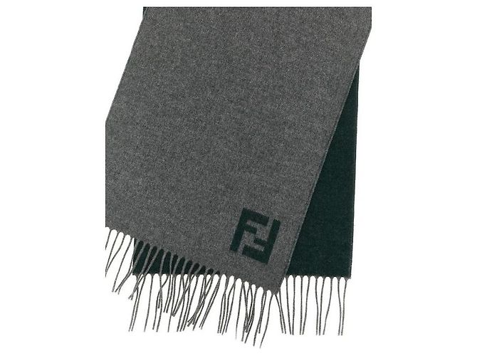 Fendi Cachecol de Lã e Cashmere Marrom - vista 6