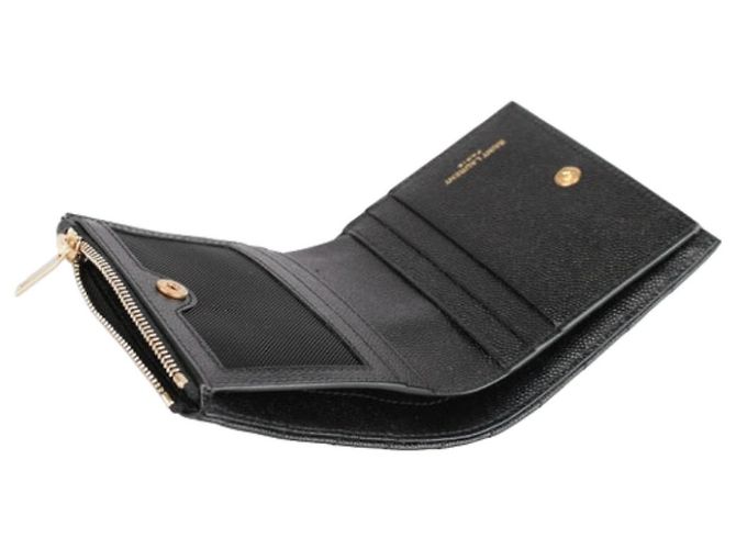 Saint Laurent Monogram Quilted Wallet Black - view 6