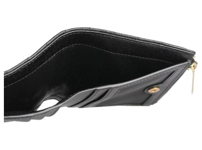 Saint Laurent Monogram Quilted Wallet Black - view 8