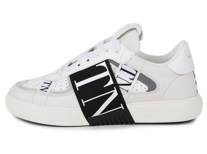 Valentino Sneakers da uomo con banda logo Bianco - vista 6