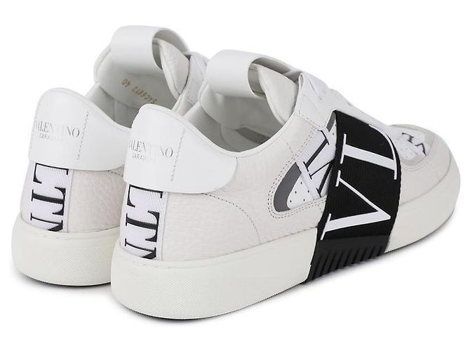 Valentino Sneakers da uomo con banda logo Bianco - vista 8