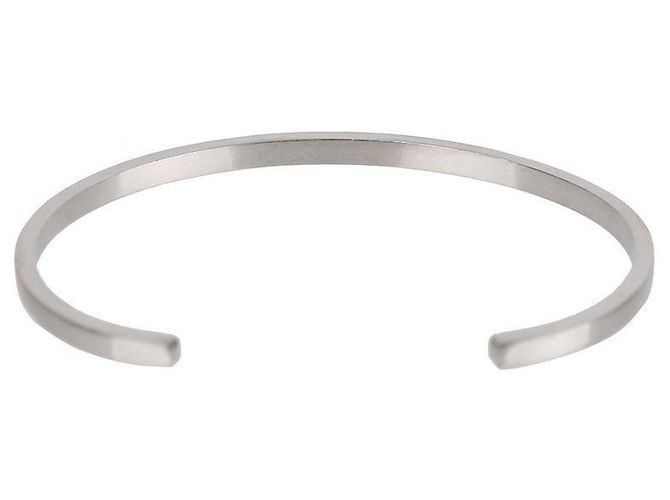 Maison Martin Margiela Bracciale Slim Logo Argento - vista 5