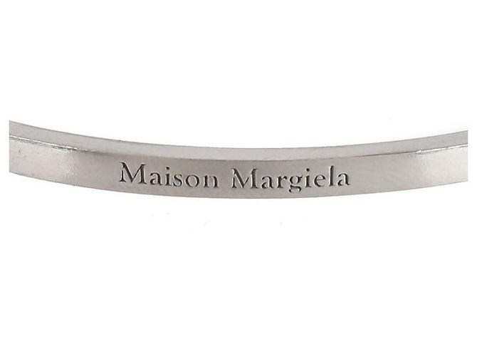 Maison Martin Margiela Bracciale Slim Logo Argento - vista 8