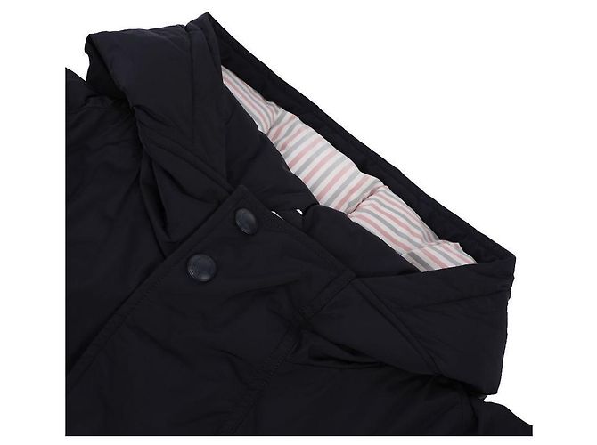 Thom Browne Navy Polyester Twill Daunen gefüllte Kapuzen-Fußballparka Blau - Ansicht 6