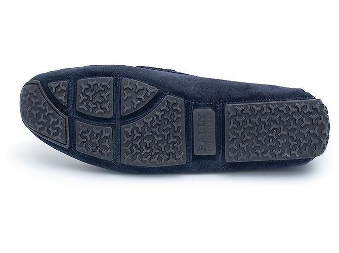 Bally Leder-Fahrerschuhe Blau - Ansicht 6