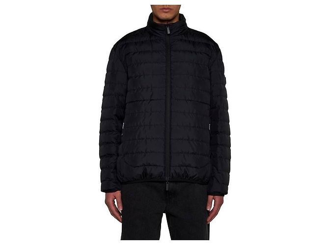 Moncler Short Down Padded Jacket Black - view 7