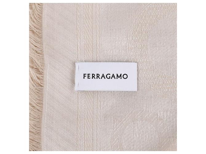 Salvatore Ferragamo Stola Gancini Marrone - vista 8