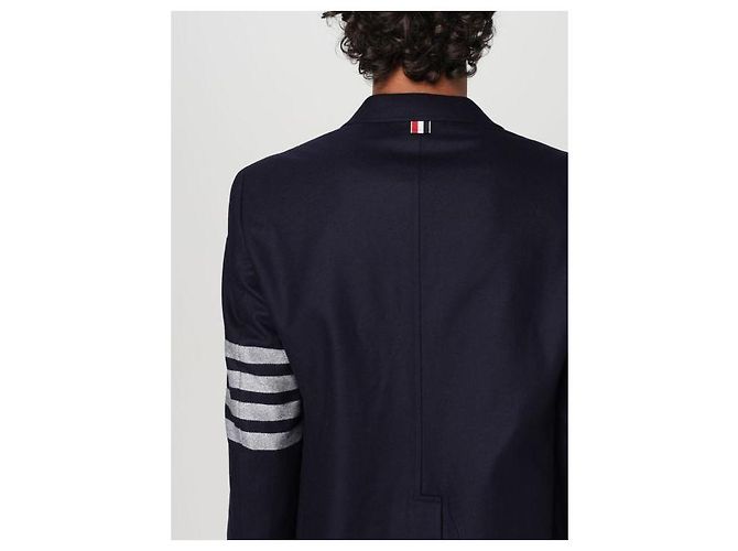 Thom Browne Flannel Unstructured Sports Coat - view 8