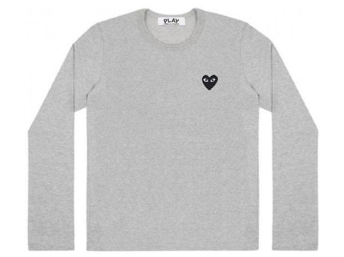 Comme Des Garcons Langarm-T-Shirt Blackheart Patch AX - vista 5