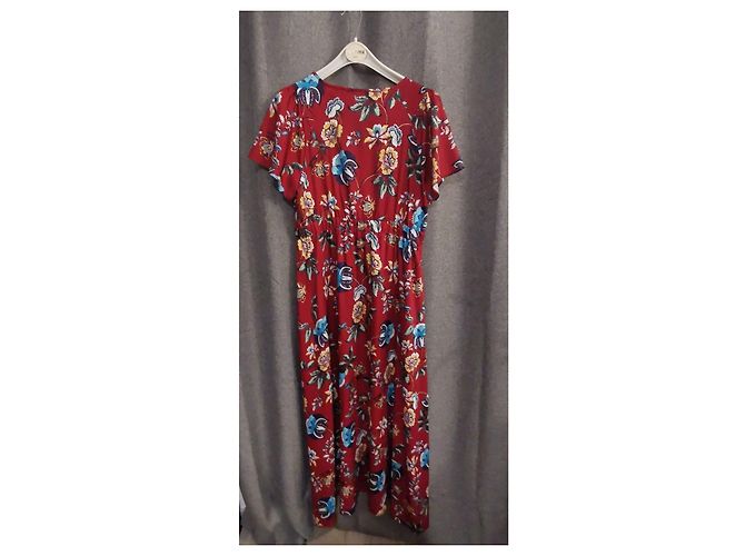 Autre Marque Blumenkleid rot naf naf - Ansicht 2