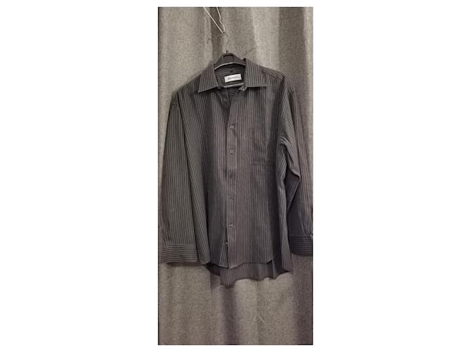 Balmain Hemd Dunkelgrau Baumwolle Polyester Anthrazitgrau - Ansicht 4