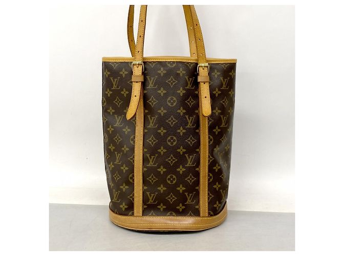 Louis Vuitton Monogram Bucket GM Tote Bag Braun - Ansicht 12