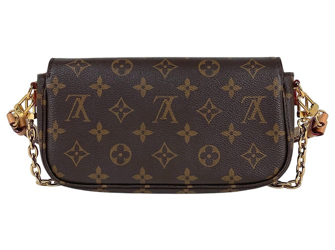Ivy Portafoglio Louis Vuitton Monogram con catena Marrone - vista 3