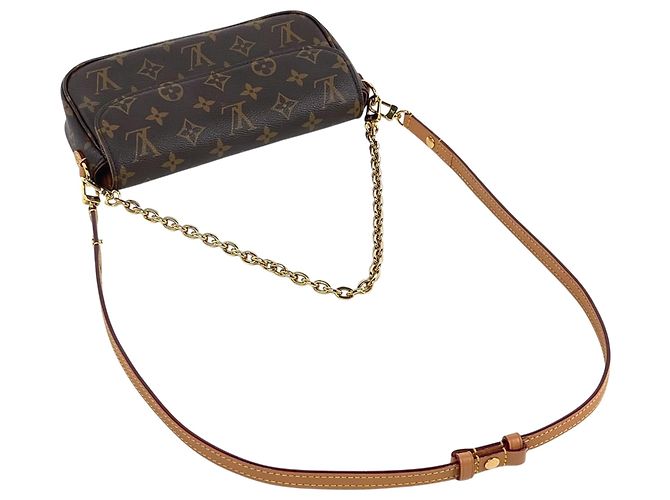 Ivy Portafoglio Louis Vuitton Monogram con catena Marrone - vista 8