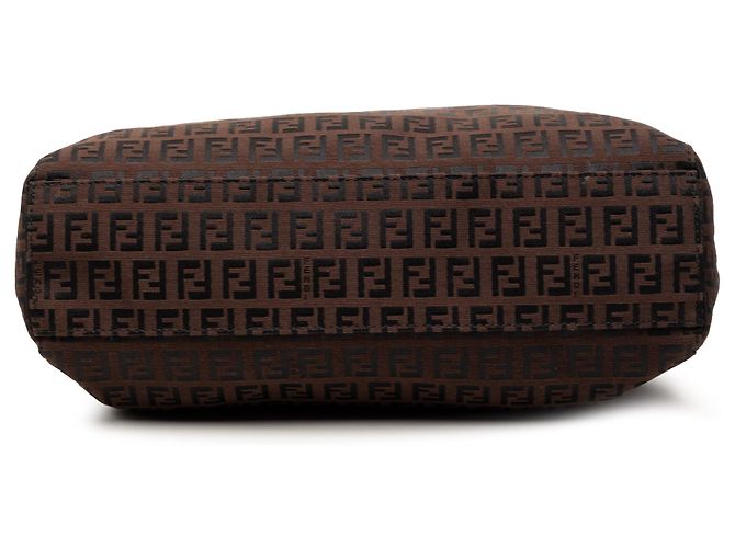Fendi Braune Zucchino Canvas Tote Dunkelbraun - Ansicht 3