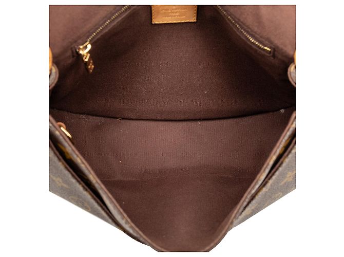 Louis Vuitton Marrom Monograma Menilmontant PM - vista 4