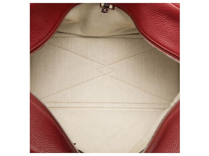 Hermès Rosso Clemence Victoria II 43 Bordò - vista 4