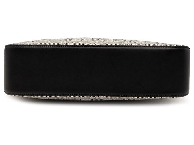 Burberry Gray Tonal Check Canvas Shoulder Bag Brown - view 3