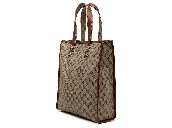 Gucci Beige GG Supreme Web Tote - Ansicht 2