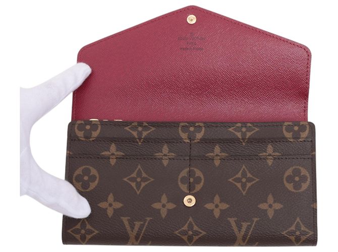 Portafoglio Sarah Monogram Marrone Louis Vuitton - vista 9
