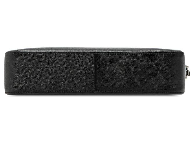 Borsa a spalla in pelle nera Burberry Nero - vista 3