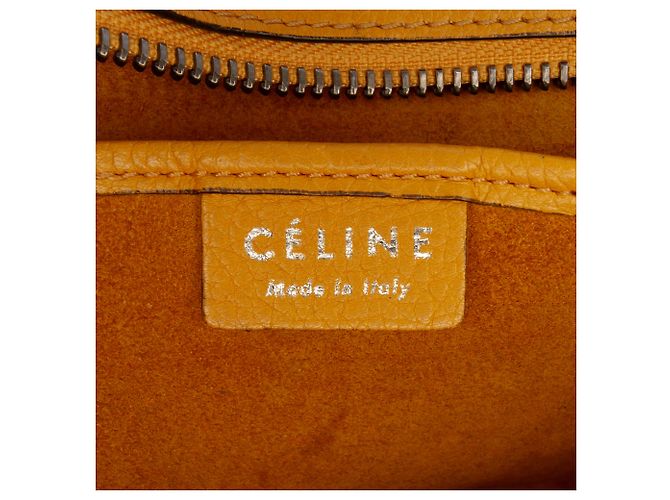 Luggage Céline Borsa da viaggio Celine in pelle gialla Nano Giallo Senape - vue 5