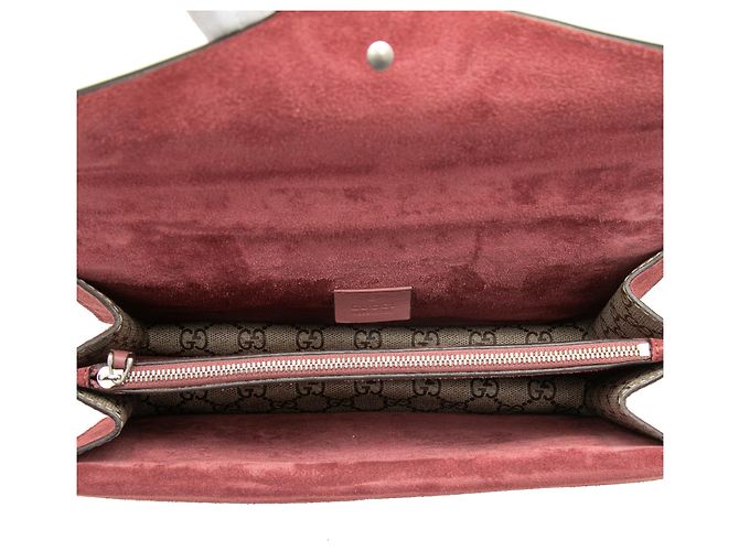 Borsa a Spalla Gucci Beige Medium GG Supreme Blooms Dionysus - vista 4