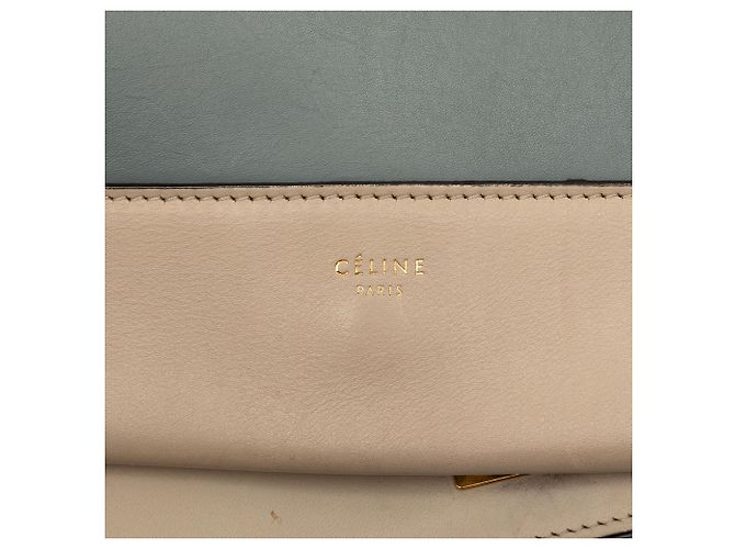 Céline Borsa a spalla in pelle blu Celine Blu chiaro - vista 5