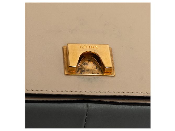 Céline Borsa a spalla in pelle blu Celine Blu chiaro - vista 7