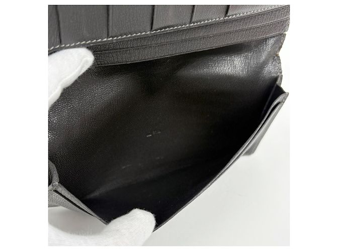 Hermès Hermes MC2 Fleming Bifold Long Wallet Black - view 12