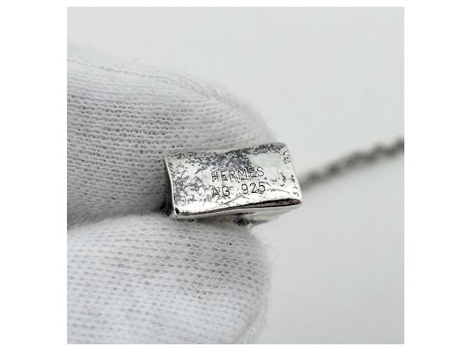 Collana Amuleto Birkin di Hermès Argento - vista 5