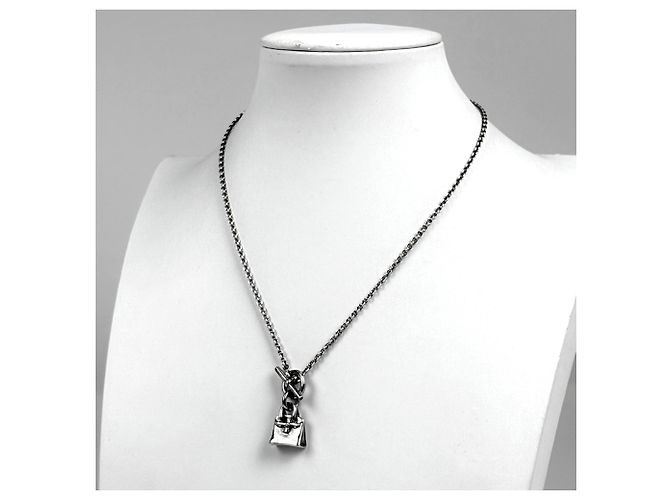 Collana Amuleto Birkin di Hermès Argento - vista 6