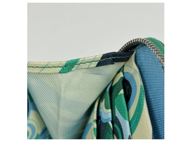 Cartera de seda Azap Long con cremallera redonda Hermès Verde - vista 5