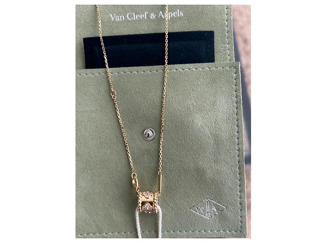 Collana Van Cleef & Arpels Perlée in Oro Giallo e Diamanti D'oro - vista 2