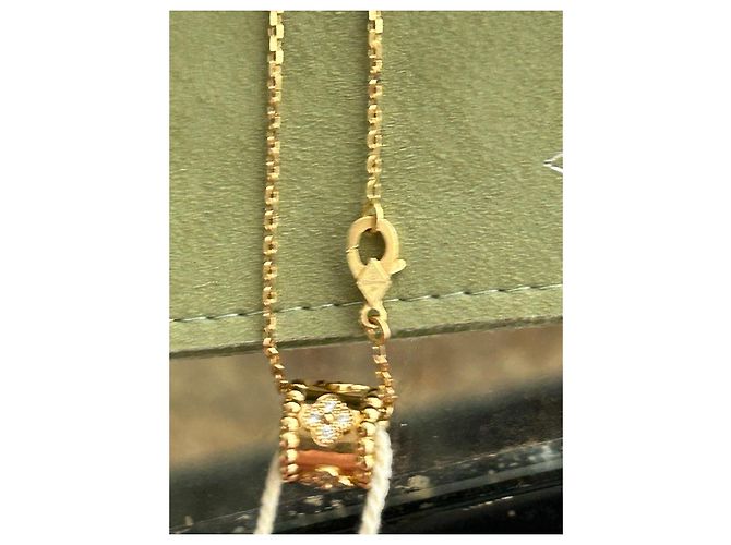 Collana Van Cleef & Arpels Perlée in Oro Giallo e Diamanti D'oro - vista 3