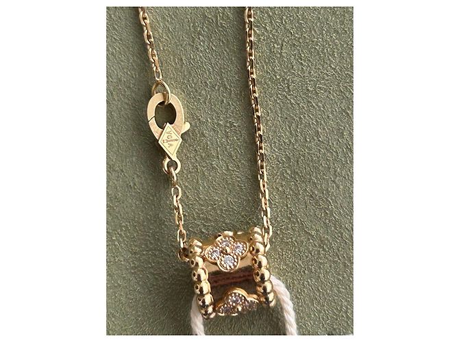 Collana Van Cleef & Arpels Perlée in Oro Giallo e Diamanti D'oro - vista 4