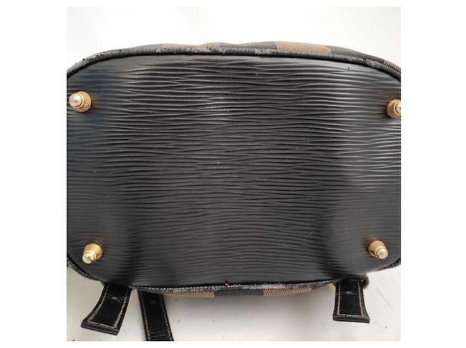 Fendi Pequin Rucksack aus braunem Leder und Canvas - Ansicht 5