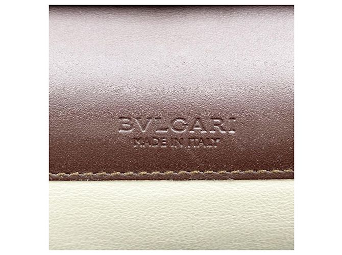 Bulgari Cartera larga de piel marrón Bvlgari Bvlgari Castaño - vista 8